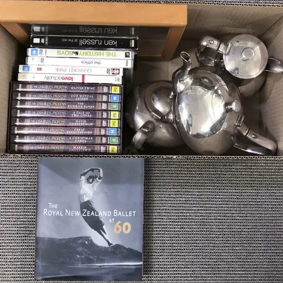 Box of Assorted Including DVD's and S/P