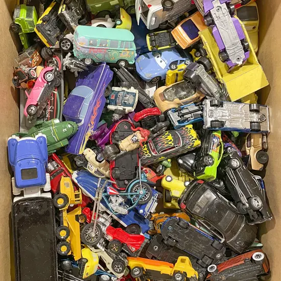 Qty of Assorted Toy Cars Including Hot Wheels