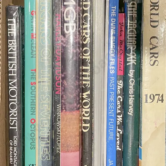 Qty of Assorted Books Including Car Reference