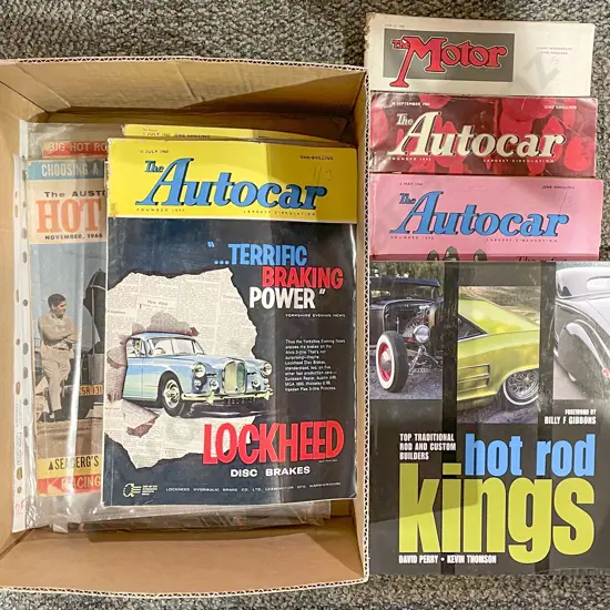 Box of Car Magazines