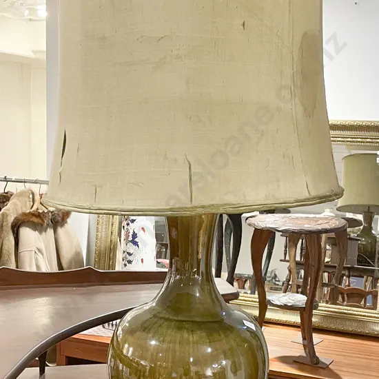 Glazed Vase Form Table Lamp