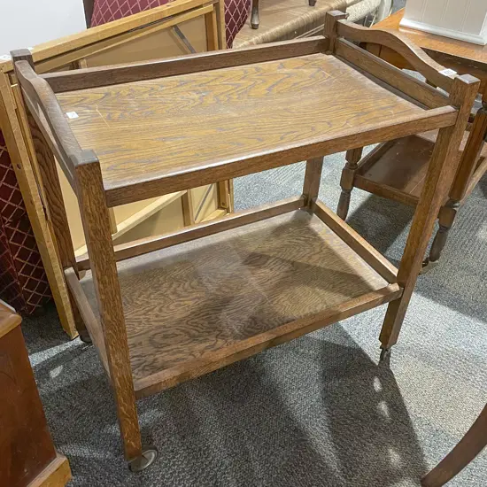 Oak Two Tier Trolley