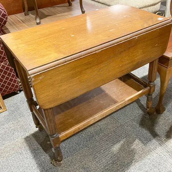 Two Tier Drop Leaf Trolley