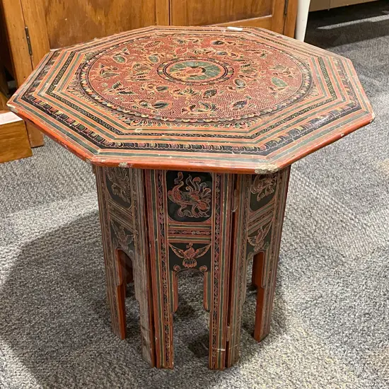Lacquered Octagonal Occ. Table