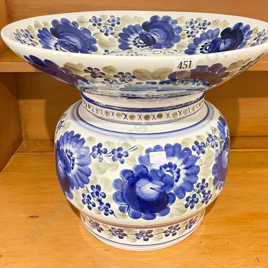 Polish Floral Decorated Vase