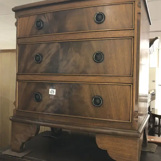 Mahogany Three Drawer Side Chest
