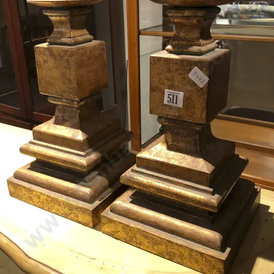 Pair of Decorative Candle Holders