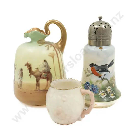 RD Jug Together with Two Pieces of Royal Worcester
