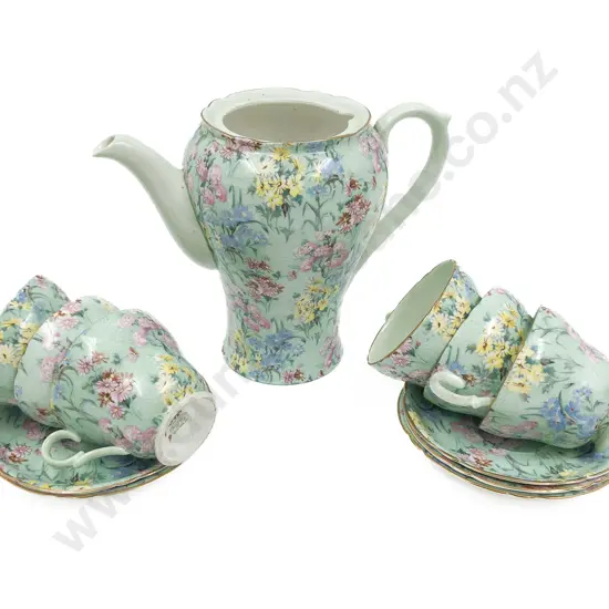 Shelley Floral Decorated Part Coffee Set