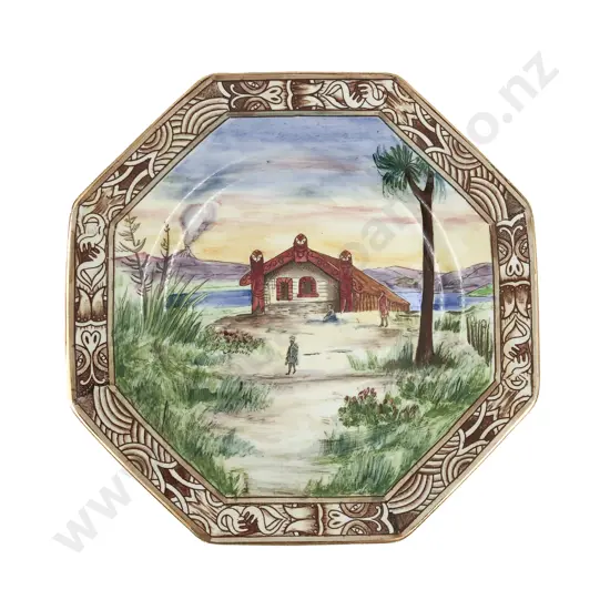 Hand Painted Royal Winton 'Maoriland' Plate