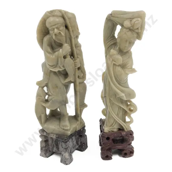 Two Chinese Hardstone Figures