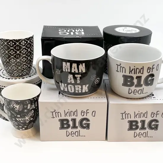 Qty of Assorted As New Boxed Mugs (7)