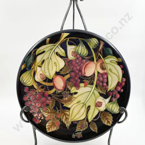 Large Moorcroft Plate with Stand