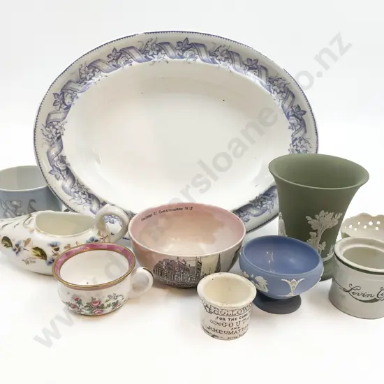 Qty of Assorted Fancy China Including Royal Copenhagen and Wedgwood