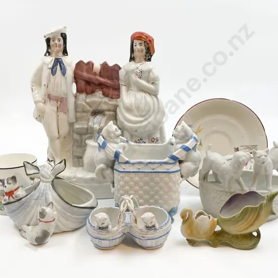 Box of Assorted China Figures and Ornaments
