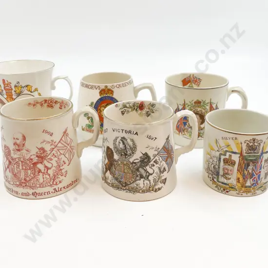 Box of Assorted Fancy China Commemorative Ware