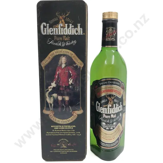 One Glenfiddich Pure Malt  Scotch Whisky 750ml