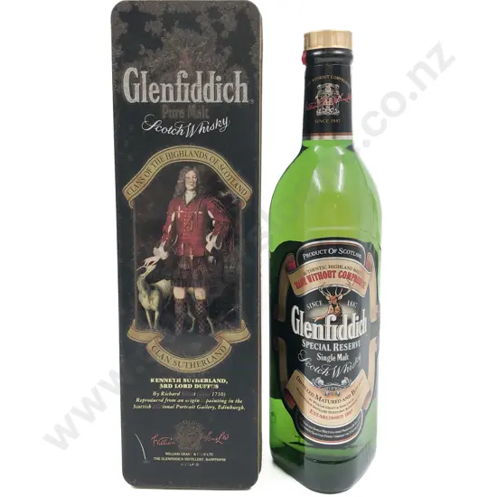 One Glenfiddich Pure Malt  Scotch Whisky 750ml