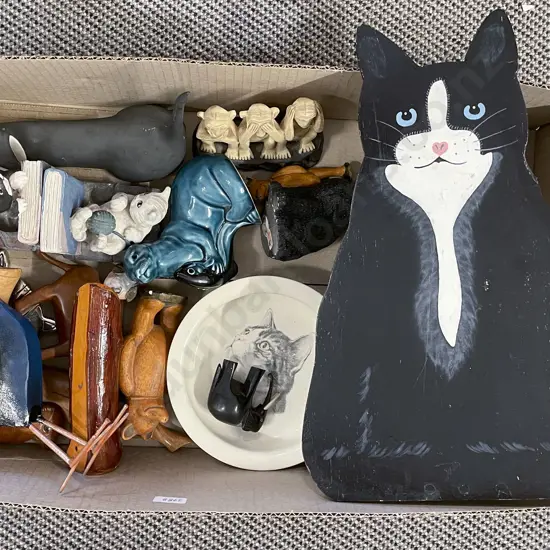 Box of Assorted Animal Ornaments