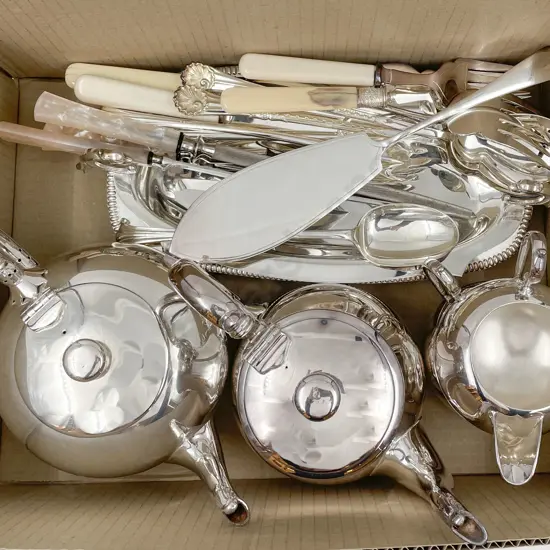 Quantity of S/P Together With Assorted Cutlery