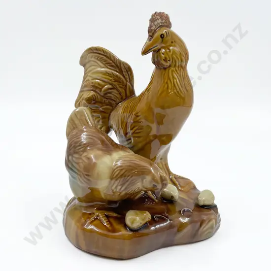 Pottery Figure Group of Chooks