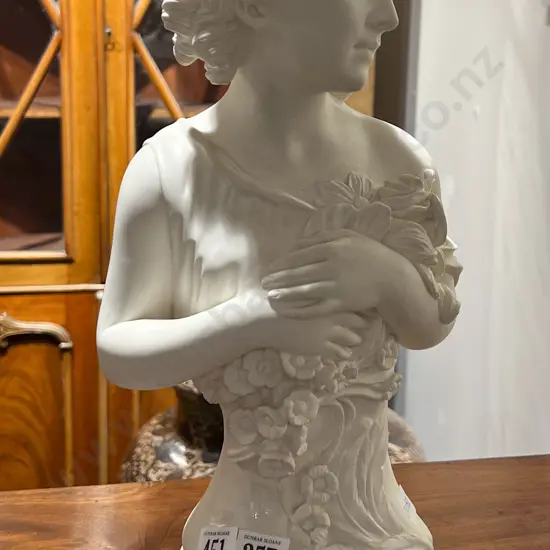 Classical Nude Bust with Alabaster Base
