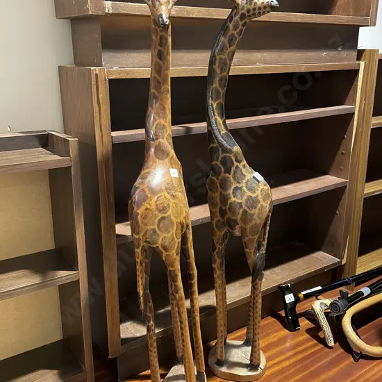 Two African Decorative Giraffes