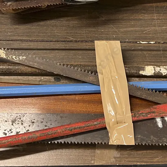 Qty of Assorted Tools Including Saws and Crowbar