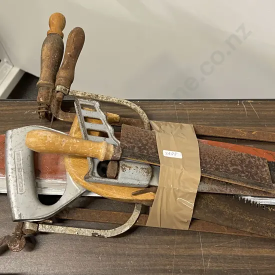 Qty of Assorted Vintage Saws etc
