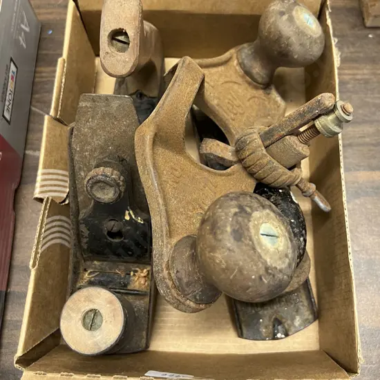 Three Vintage Planers Including Stanley