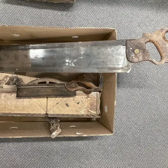 Vintage Saw Bench Etc