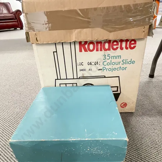 Vintage Slide Projector and Slides