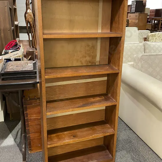 Slim Oak Bookcase