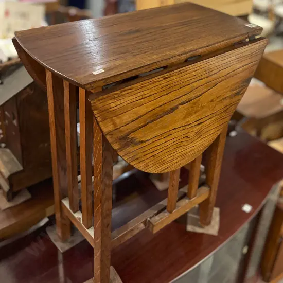 Oak Drop Leaf Side Table