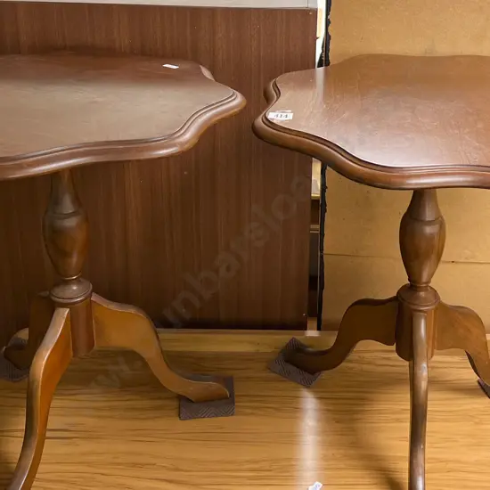 Pair of Tripod Based Wine Tables