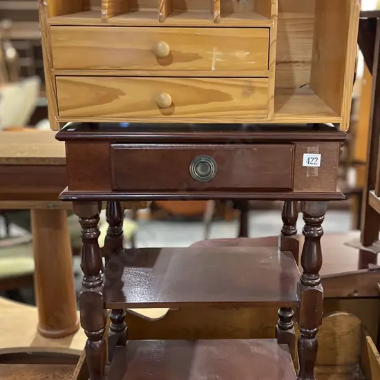 Single Drawer Hall Table Together With Two Drawer Desk Organizer