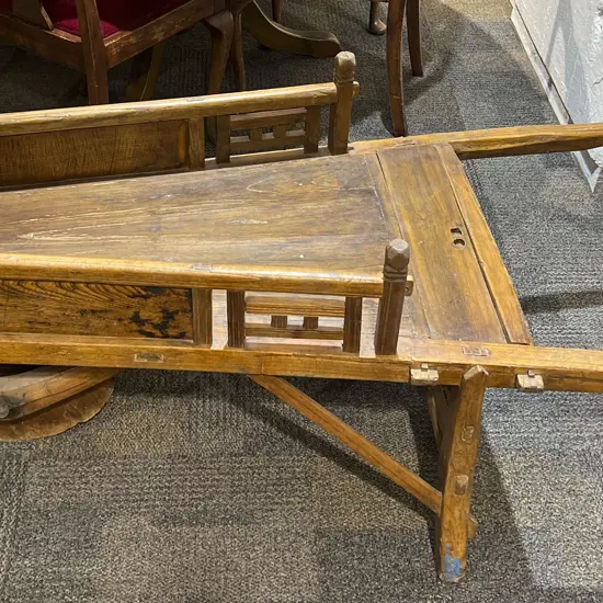 Vintage Chinese Wheelbarrow
