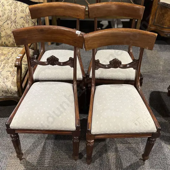 Set of Four WMIV Mahogany Dining Chairs