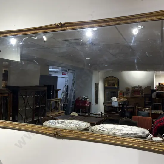 Large Gilt Framed Wall Mirror