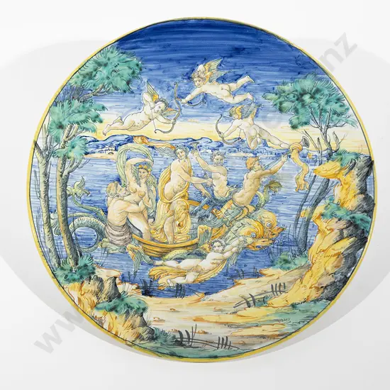 C20th Large Italian Faience Urbino Style Wall Charger