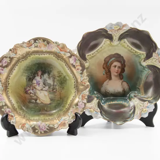 Two Unmarked Austrian Table Bowls