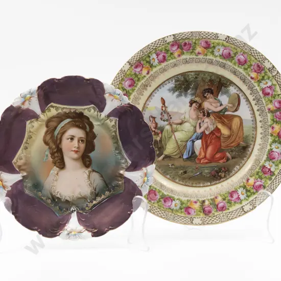 German Porcelain Plate and Other Unmarked