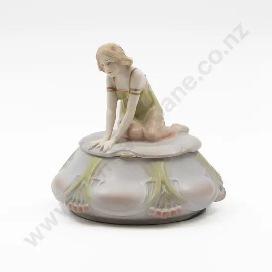 Art Nouveau Austrian Amphora Powder Bowl