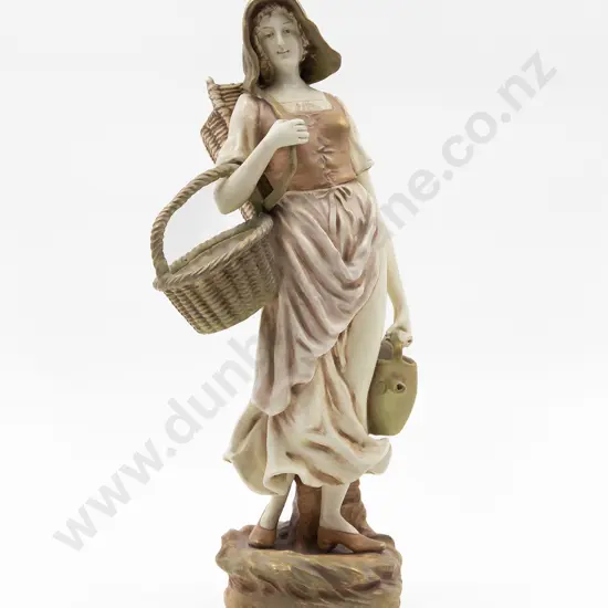 Austrian Amphora Figure of Country Maid