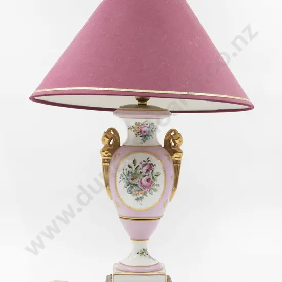 Limoges France Porcelain Urn Table Lamp