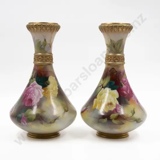 Pair Royal Worcester Vases