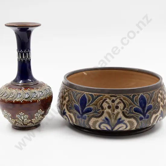 Doulton Lambeth Stoneware Fruit Bowl