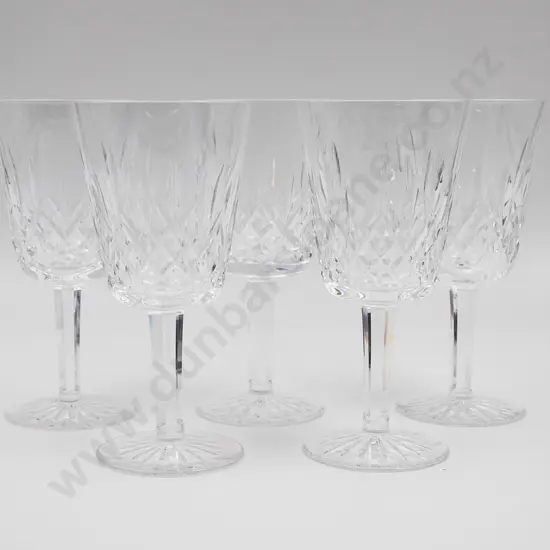 Waterford Crystal Five Gobets in Lismore Pattern