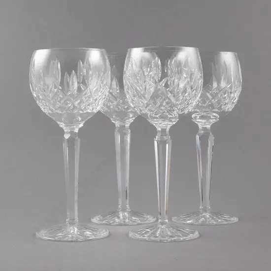 Waterford Crystal Four Tall Hock in Lismore Pattern