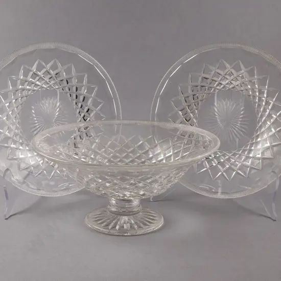 Early C20th Heavy Crystal Dessert Service